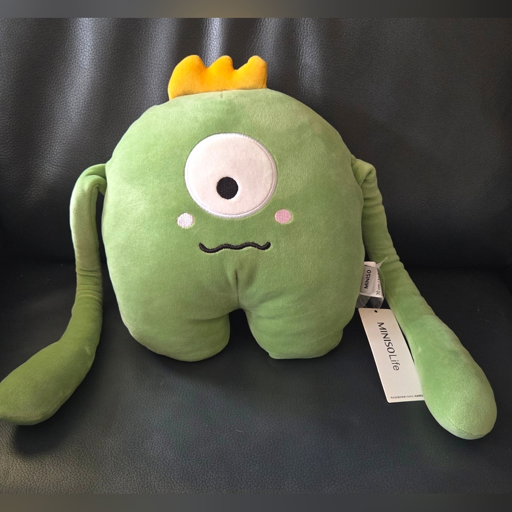 MINISO Life Green Cyclops Alien Plush 11.8" Monster Stuffed Animal NEW Easter